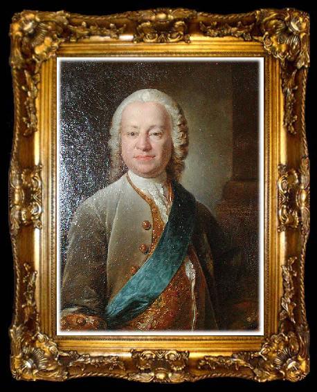 framed  Louis Tocque Johan Hartvig Ernst Bernstorff, ta009-2